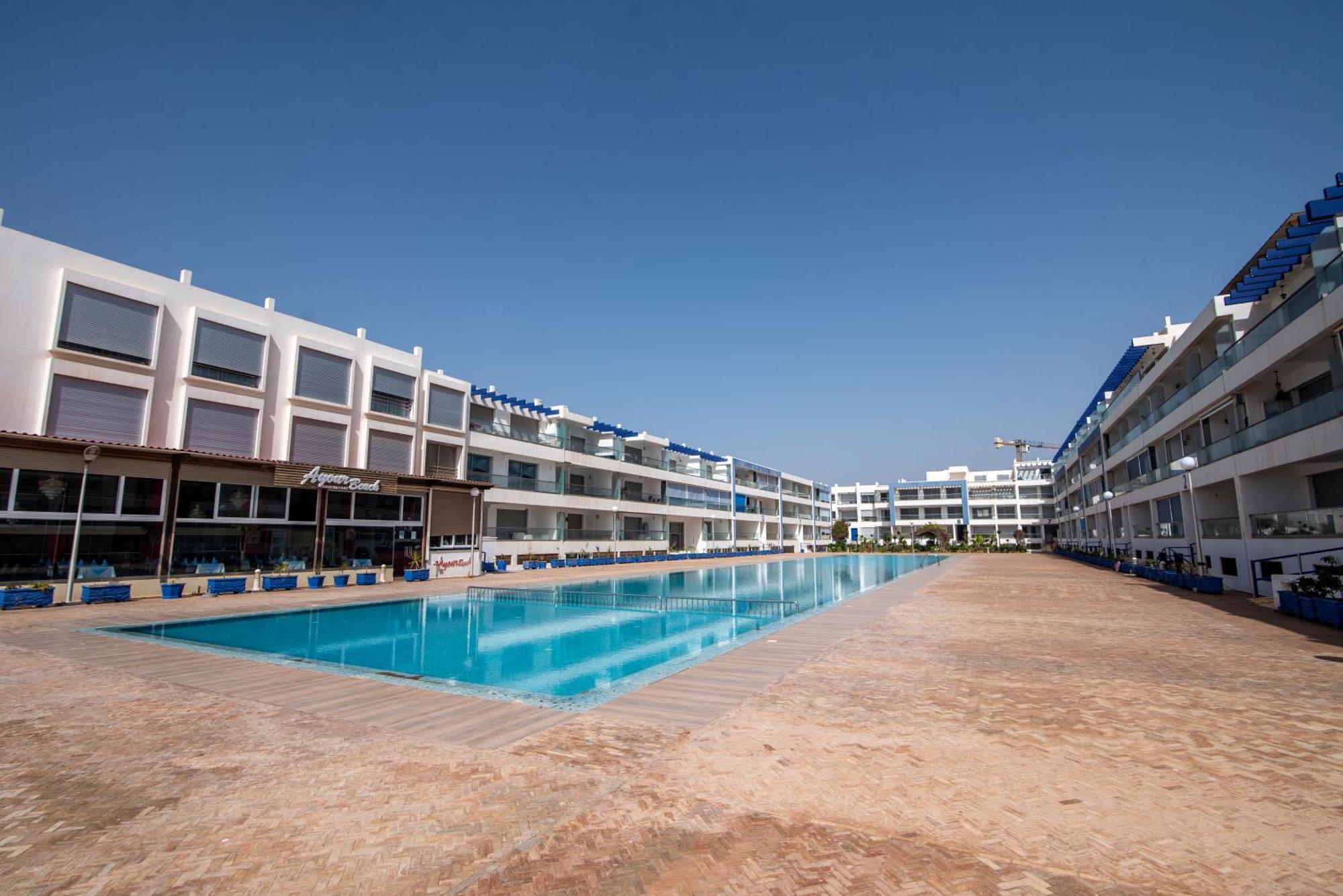 Appartement Pied Dans L'Eau Avec Piscine Aourir Eksteriør billede
